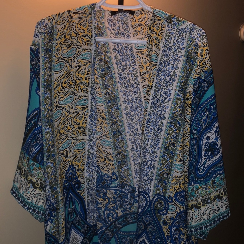 Patterned shawl/swim cover